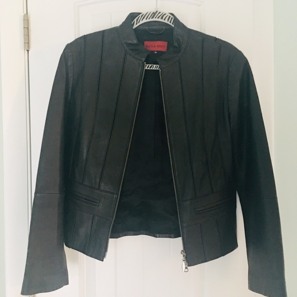 Nicolo Black Leather Jacket